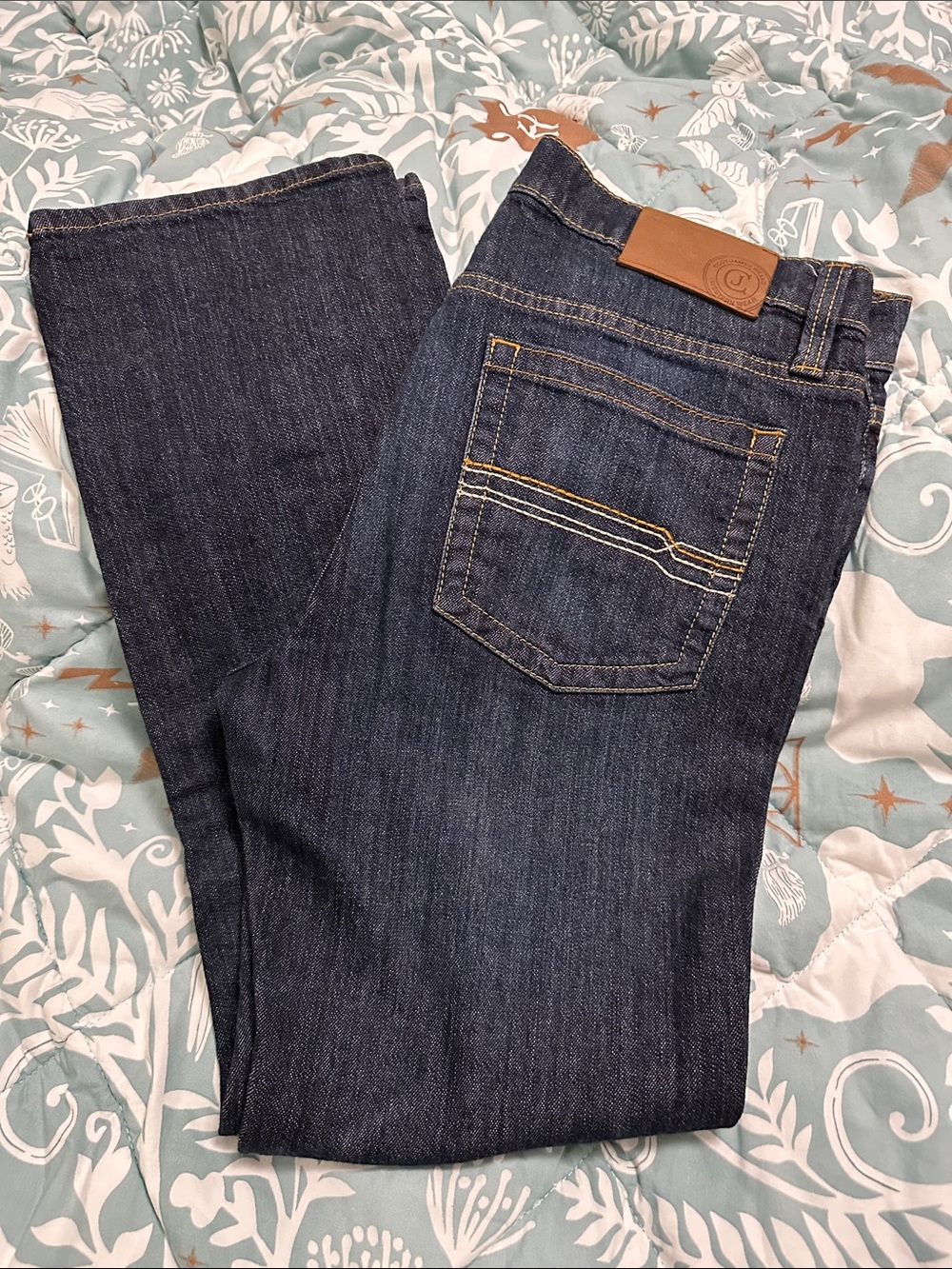 Men's Straight Fit Dark Indigo Jeans - Classic Everyday Style